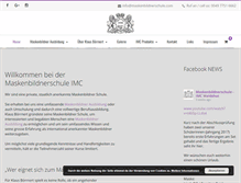 Tablet Screenshot of maskenbildnerschule.com